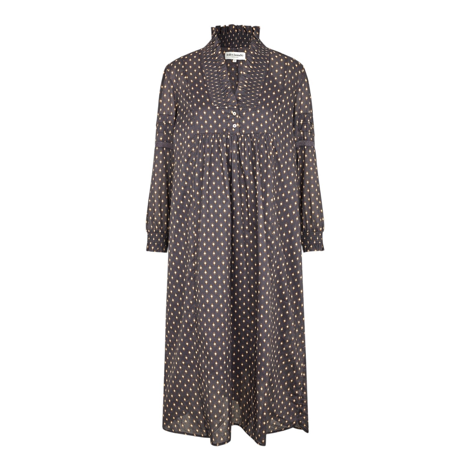 Lollys Laundry W Sagill Maxi Dress Ls Dark Blue