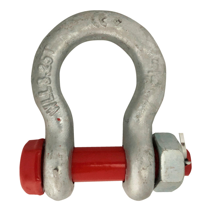 Sjækel H galvaniseret Red Pin m/møtrik & split