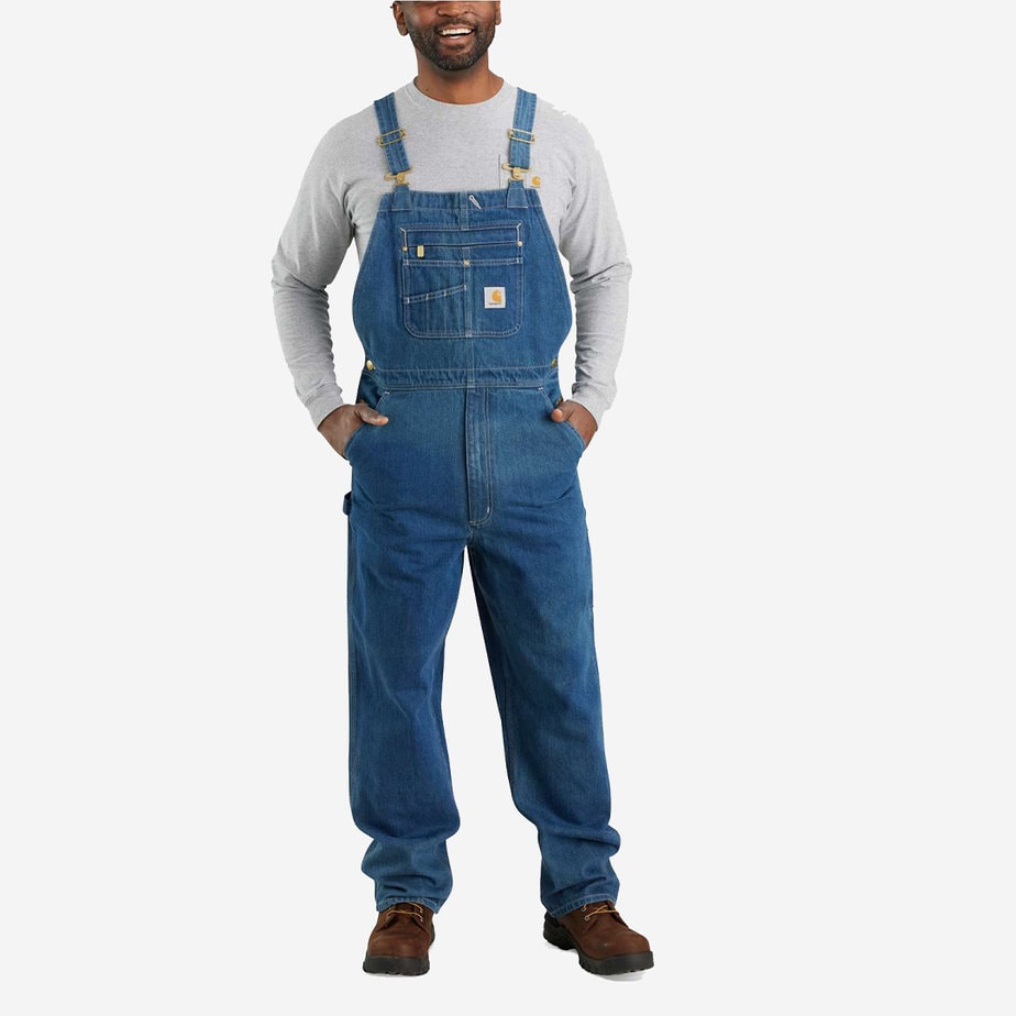 Carhartt M Denim BIB Overalls Blå