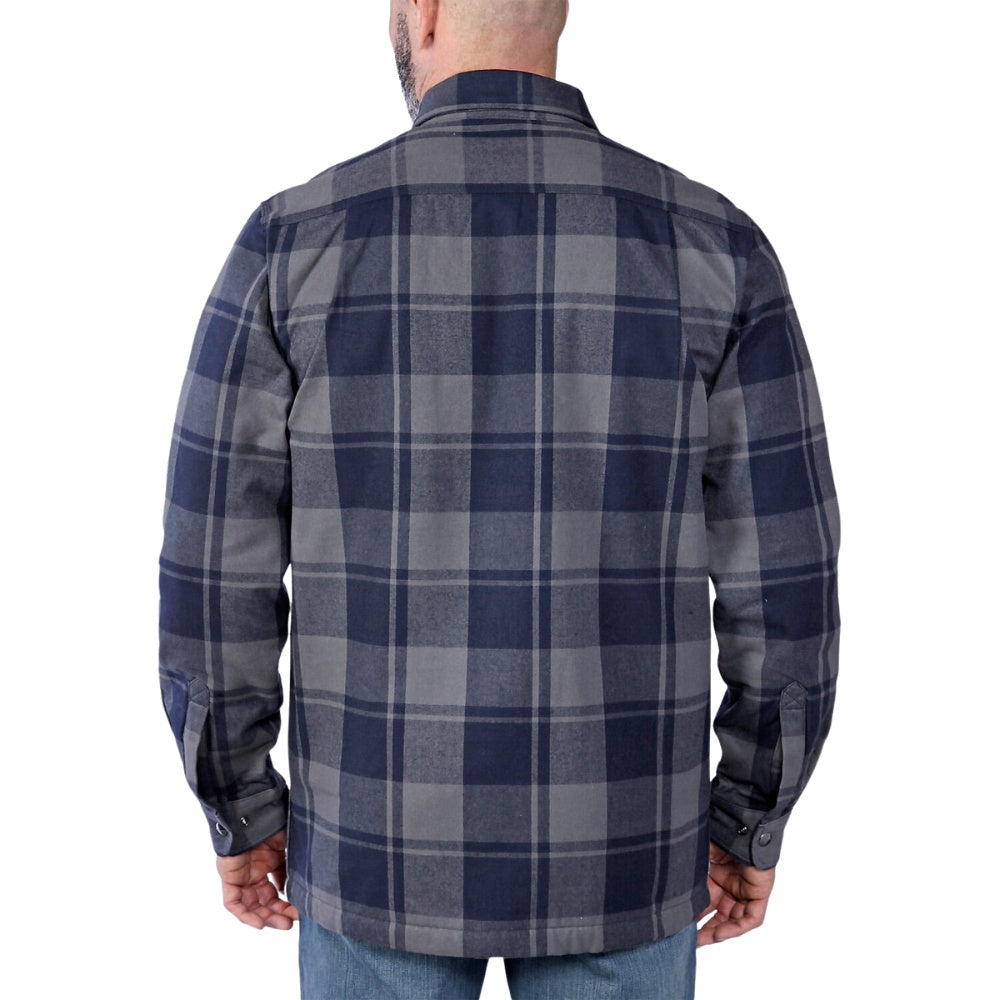 Carhartt A Flannel Sherpa-Lined Shirt Jacket Grå