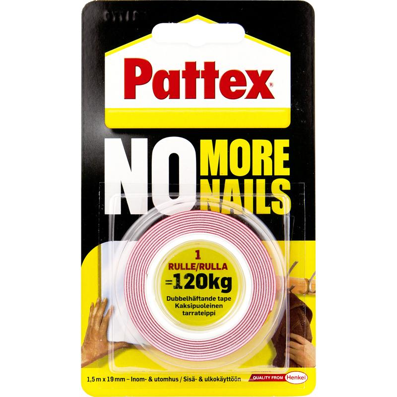 Pattex No More Nails – High-Tack Construction Adhesive, Instant Grip, All-Materials, Weather & UV Resistant (2501909)