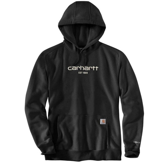 Carhartt U Force Relaxed Fit Lightweight Logo Sweatshirt Sort