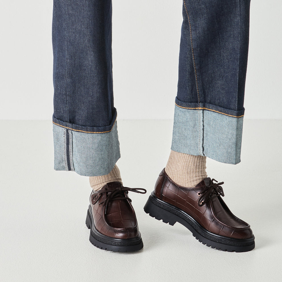 Tamaris W Loafers 23627 Mocca Croco