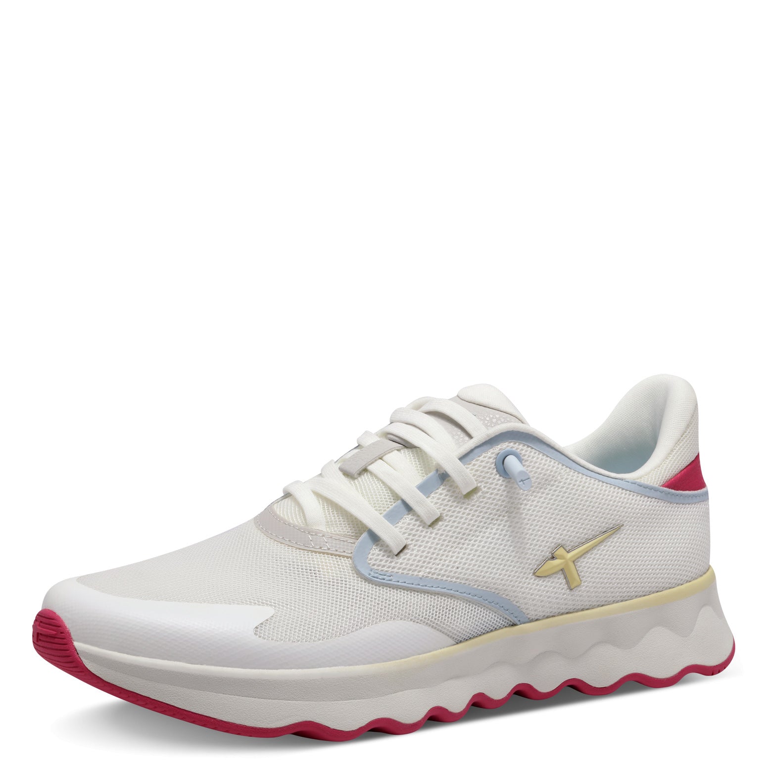 Tamaris Lace-Up White Comb