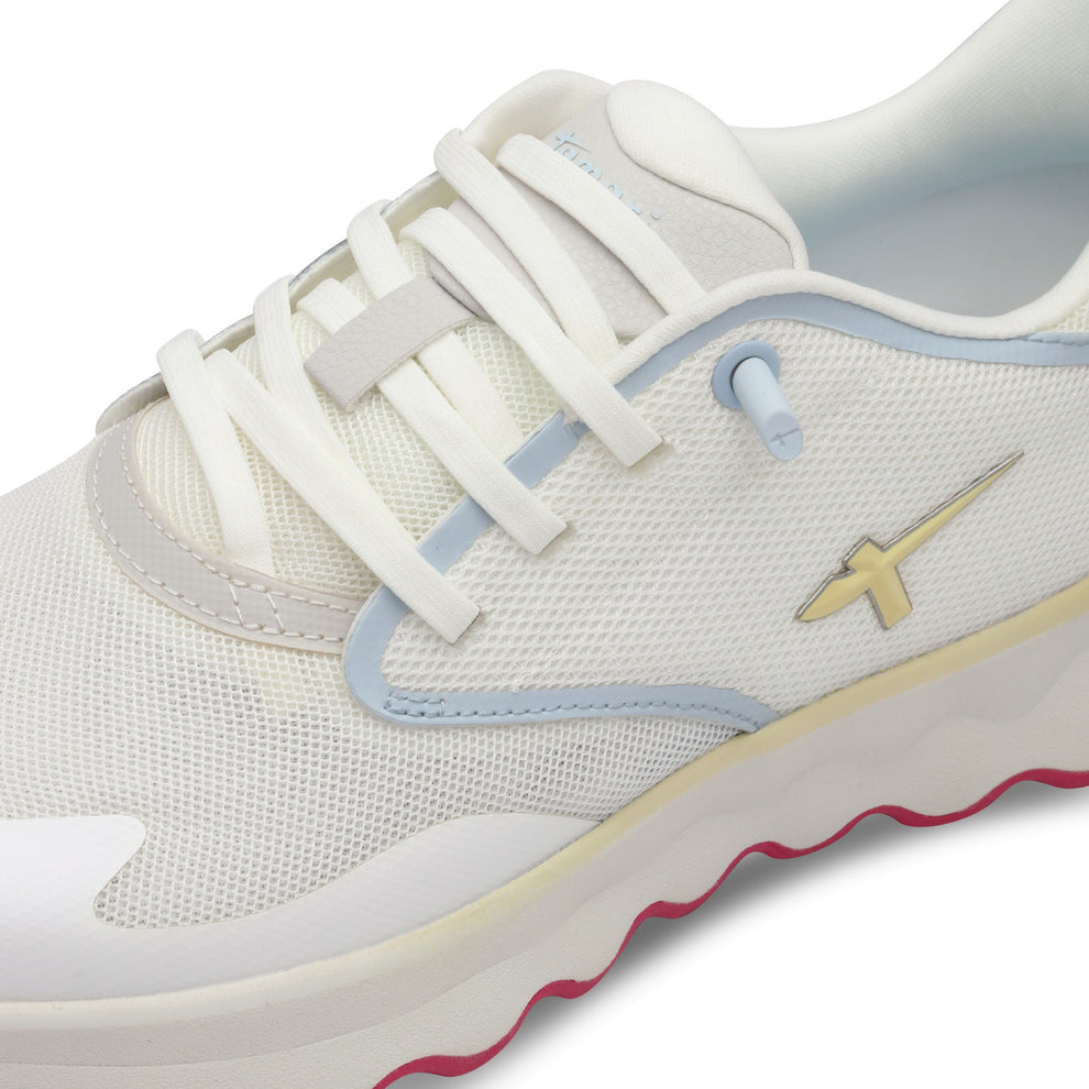 Tamaris Lace-Up White Comb