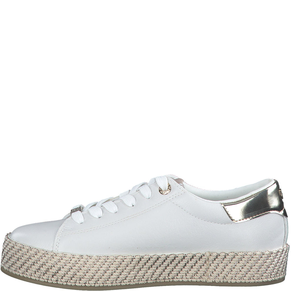 Tamaris W Sneaker Med Guld Detaljer Hvid