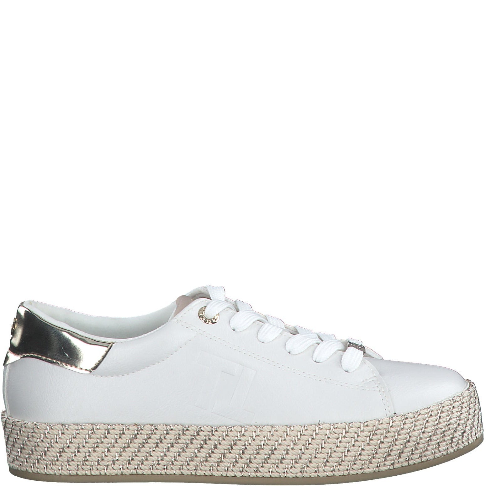 Tamaris W Sneaker Med Guld Detaljer Hvid