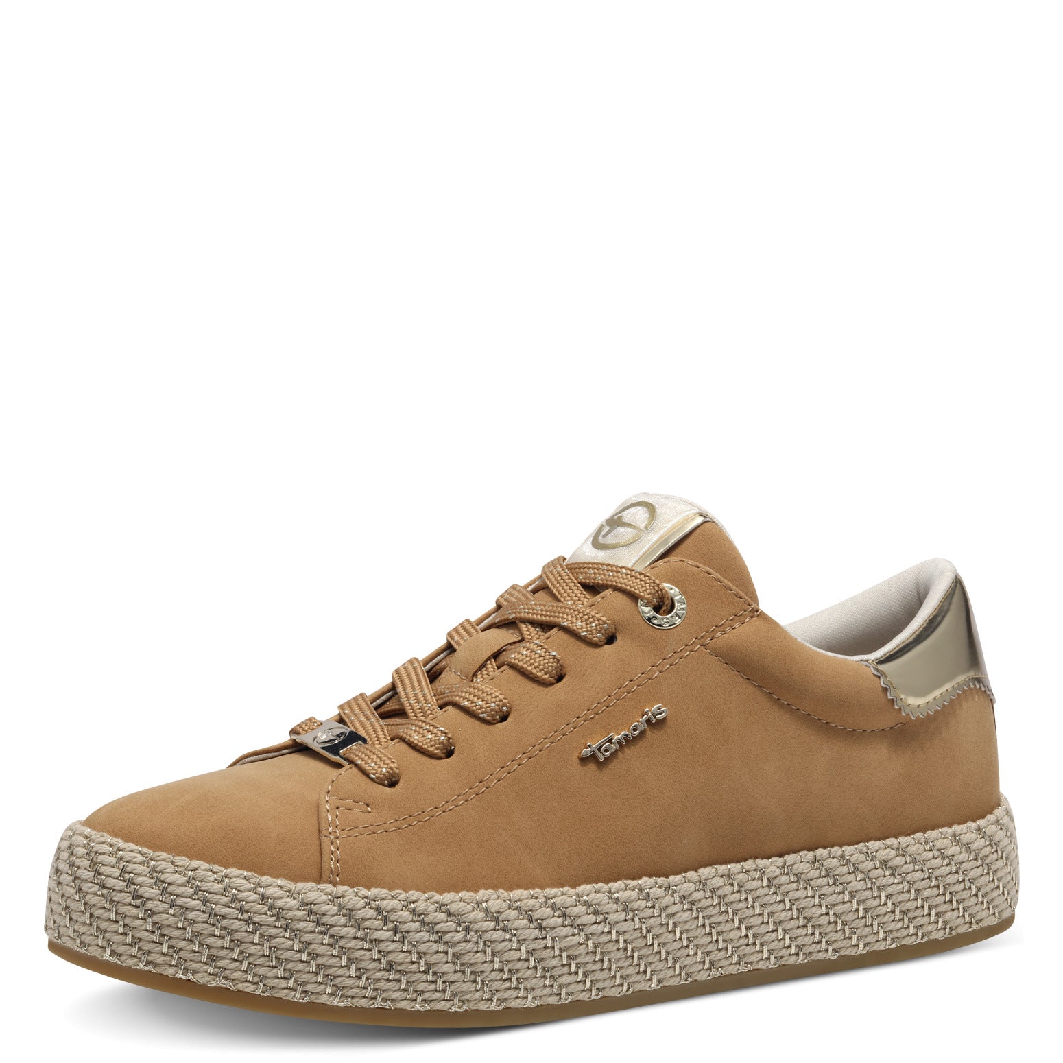 Tamaris Essentials Lace-Up Camel