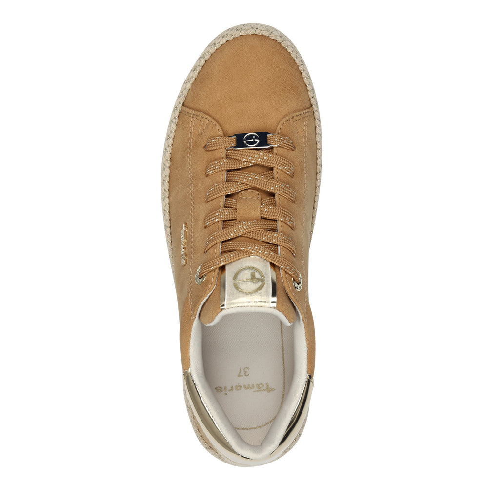 Tamaris Essentials Lace-Up Camel