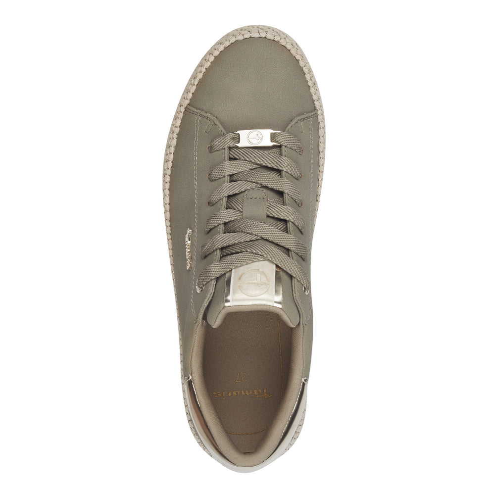Tamaris W Sneaker Med Guld Detaljer Sage