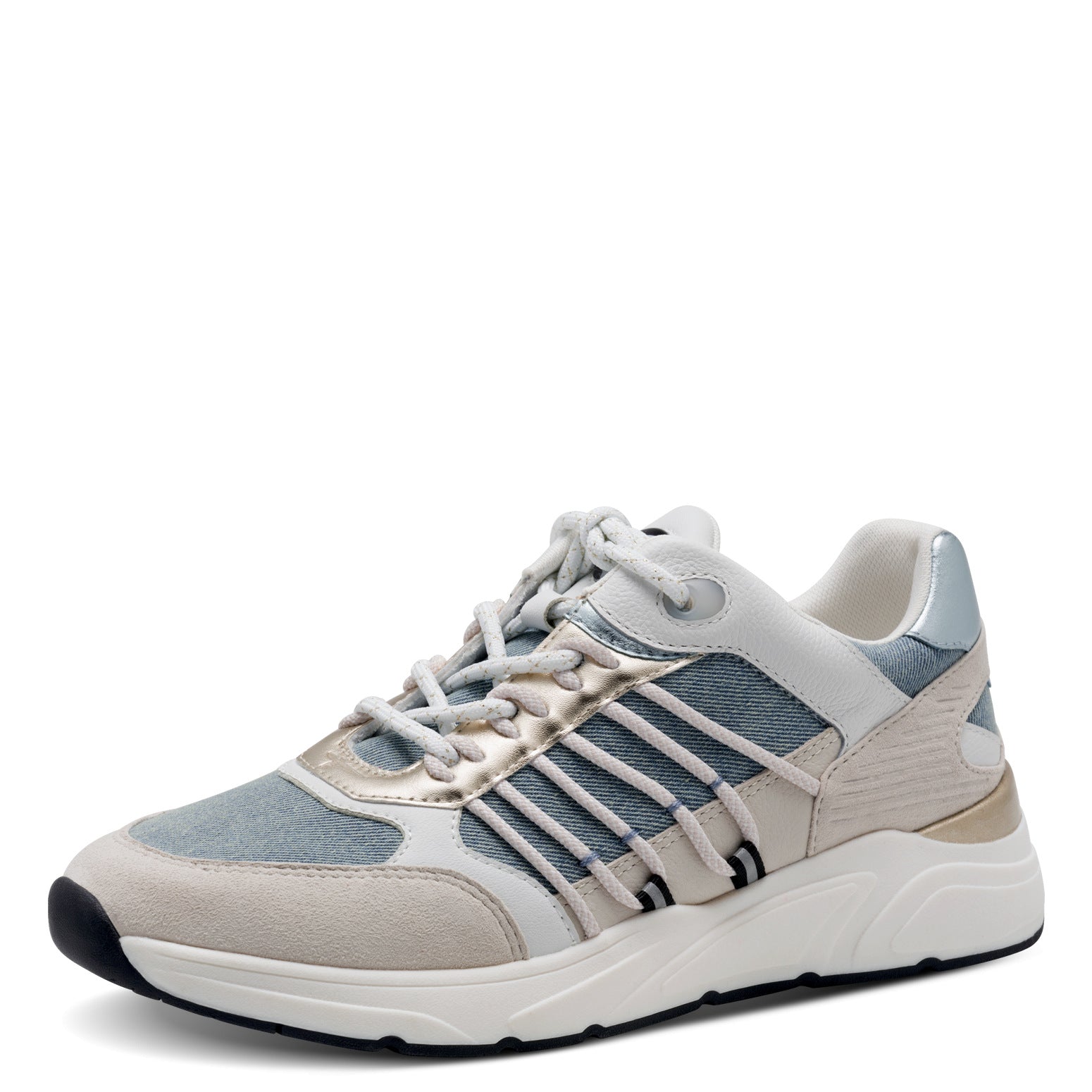Tamaris Lace-Up Denim Comb