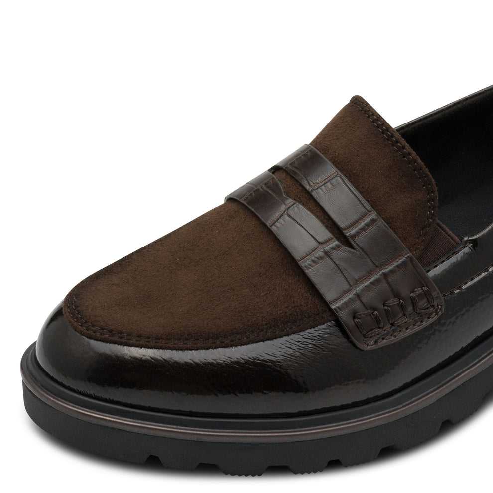 Tamaris W Loafer m Detaljer Brun