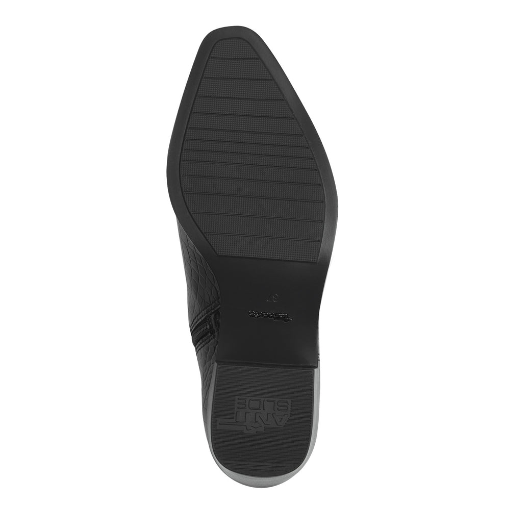 Tamaris W Støvle m Croc Structure Black