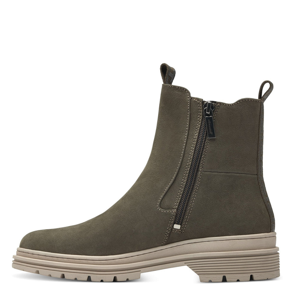 Tamaris W Støvle m Ruskind Olive