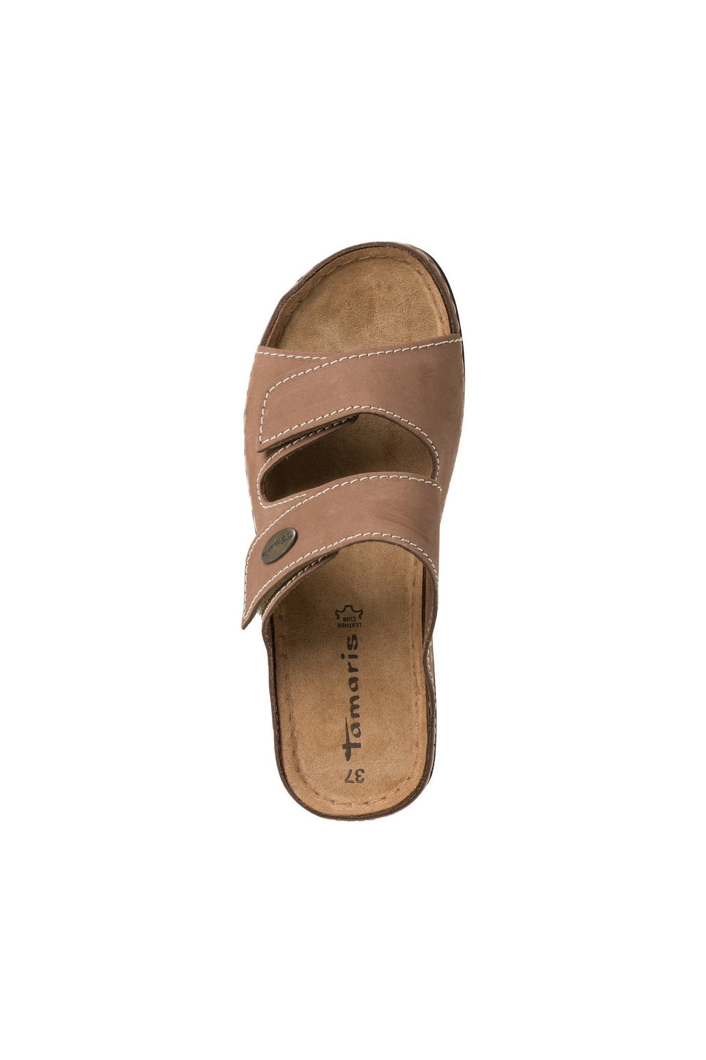 Tamaris W Sandal Med Velcro Taupe