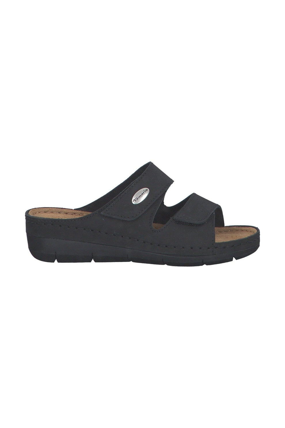 Tamaris W Slipper med Velcro 27510 Sort