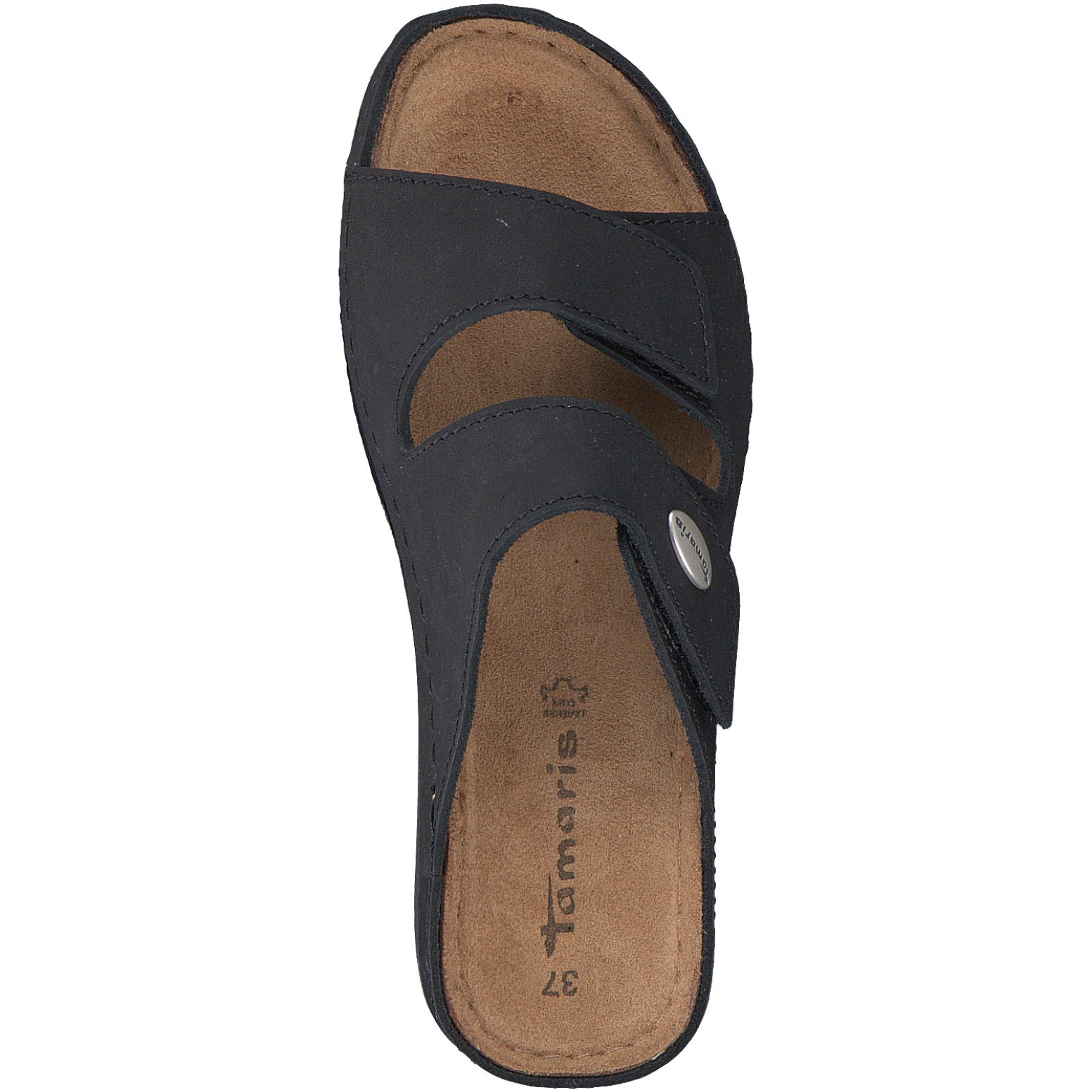 Tamaris W Slipper med Velcro 27510 Sort