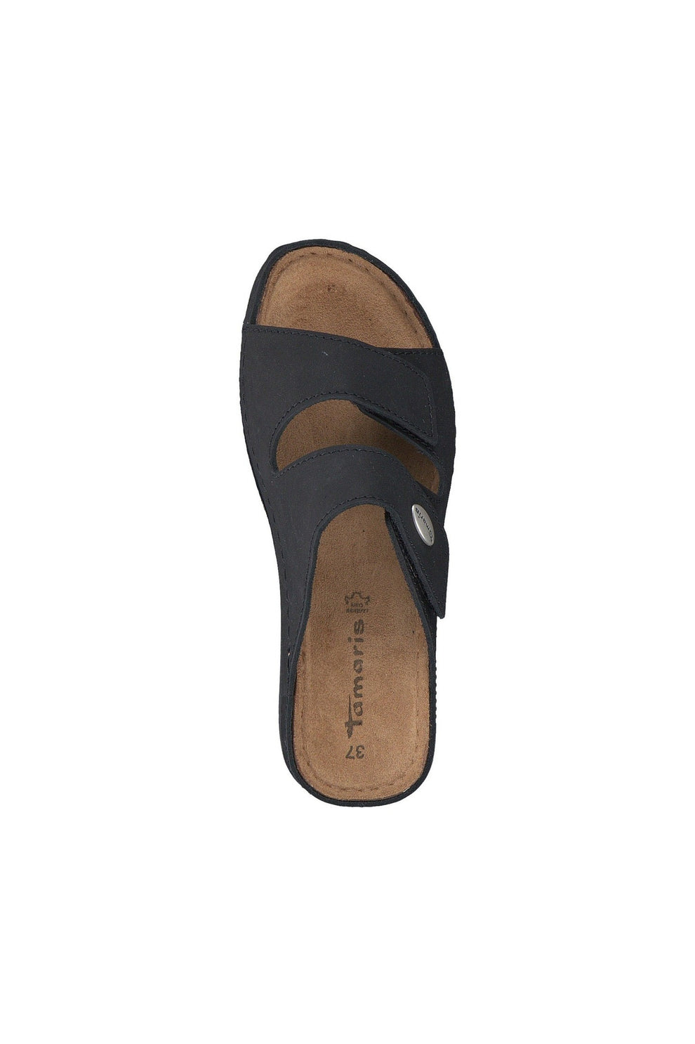Tamaris W Slipper med Velcro 27510 Sort
