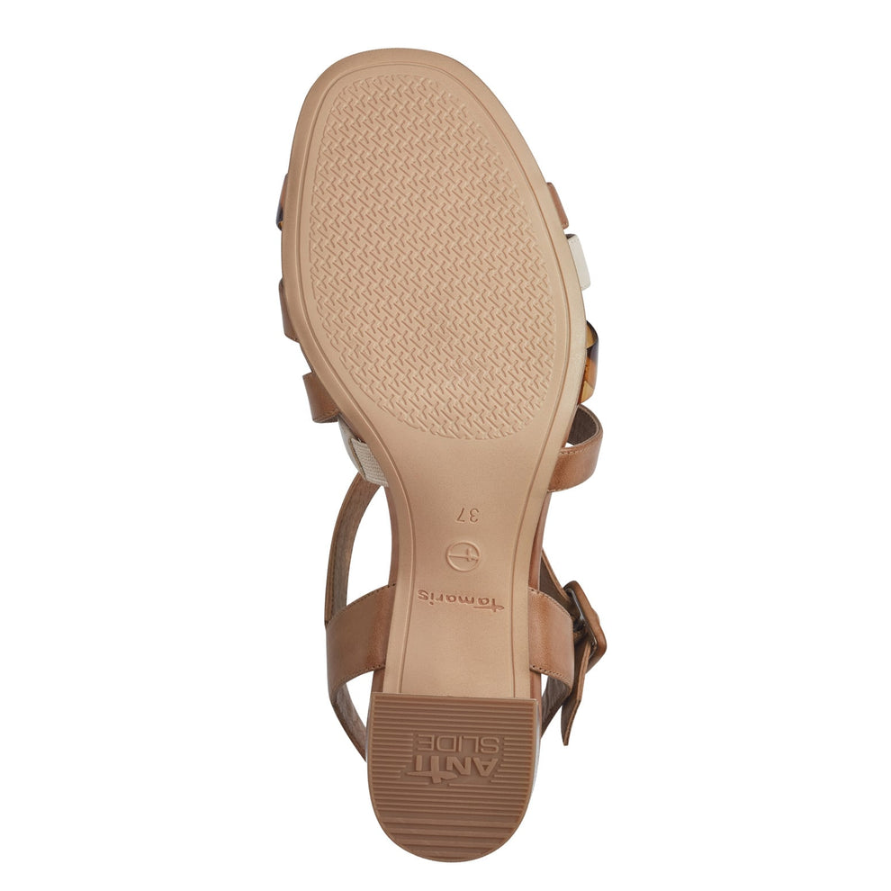 Tamaris W Høj Læder Sandal Cognac
