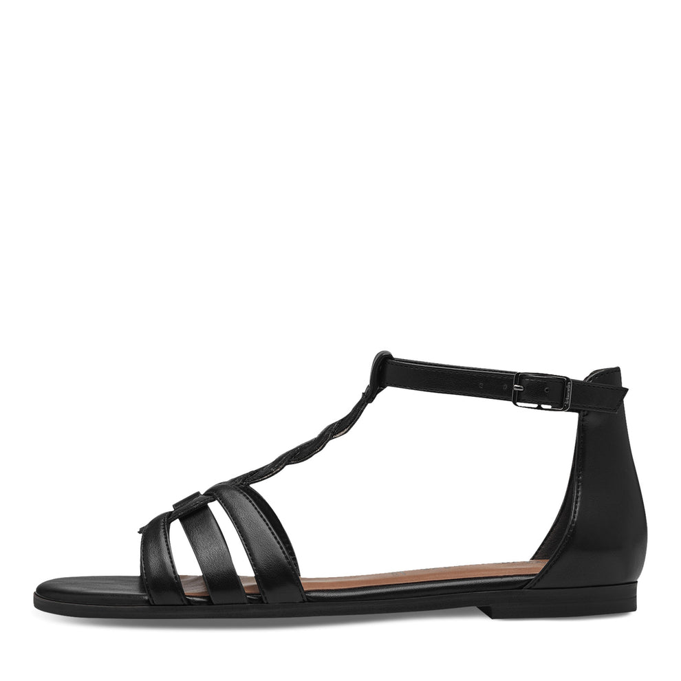 Tamaris W Sandal m Sølvdetalje Sort
