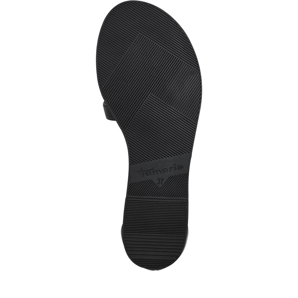 Tamaris W Sandal m Sølvdetalje Sort