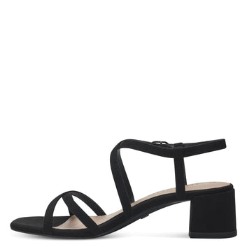 Tamaris W Sandal med Krydsremme Sort