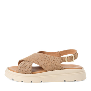 Tamaris Touch-It Women Sandals Brown Structure