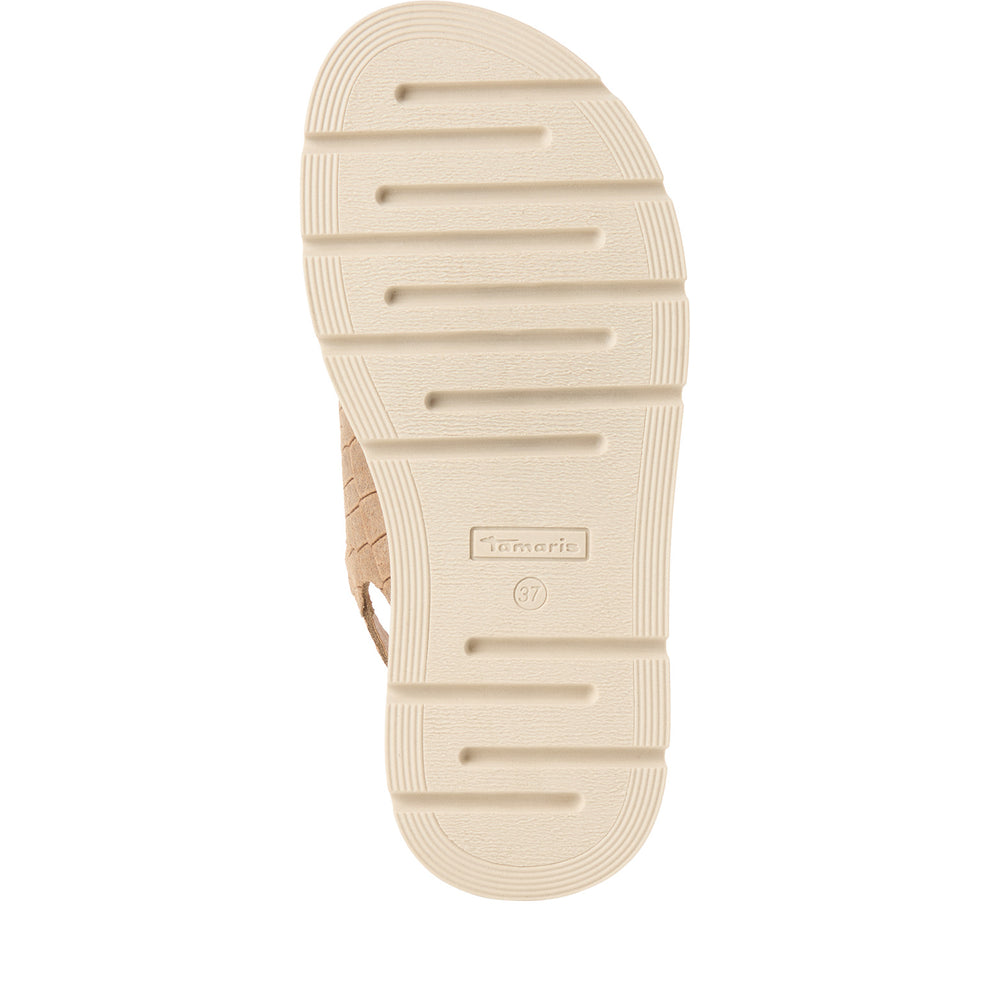 Tamaris Touch-It Women Sandals Brown Structure