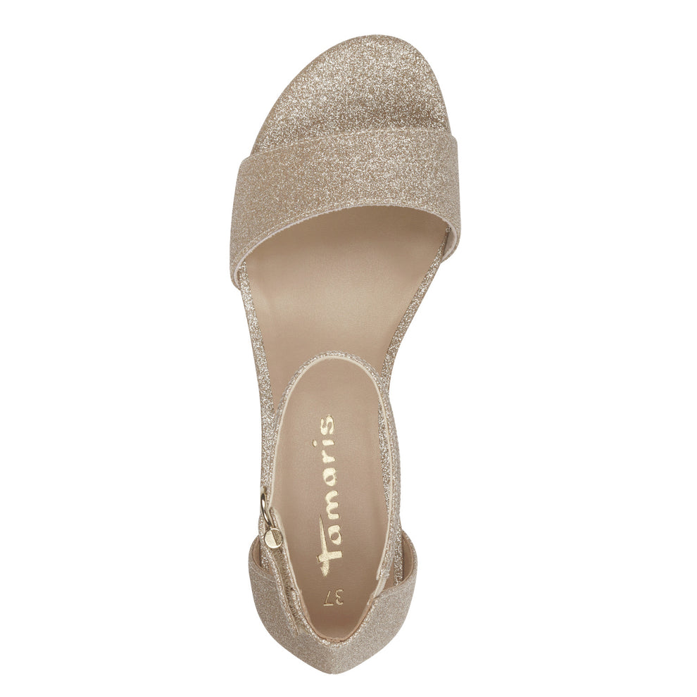 Tamaris Essentials Sandals Light Gold Glam