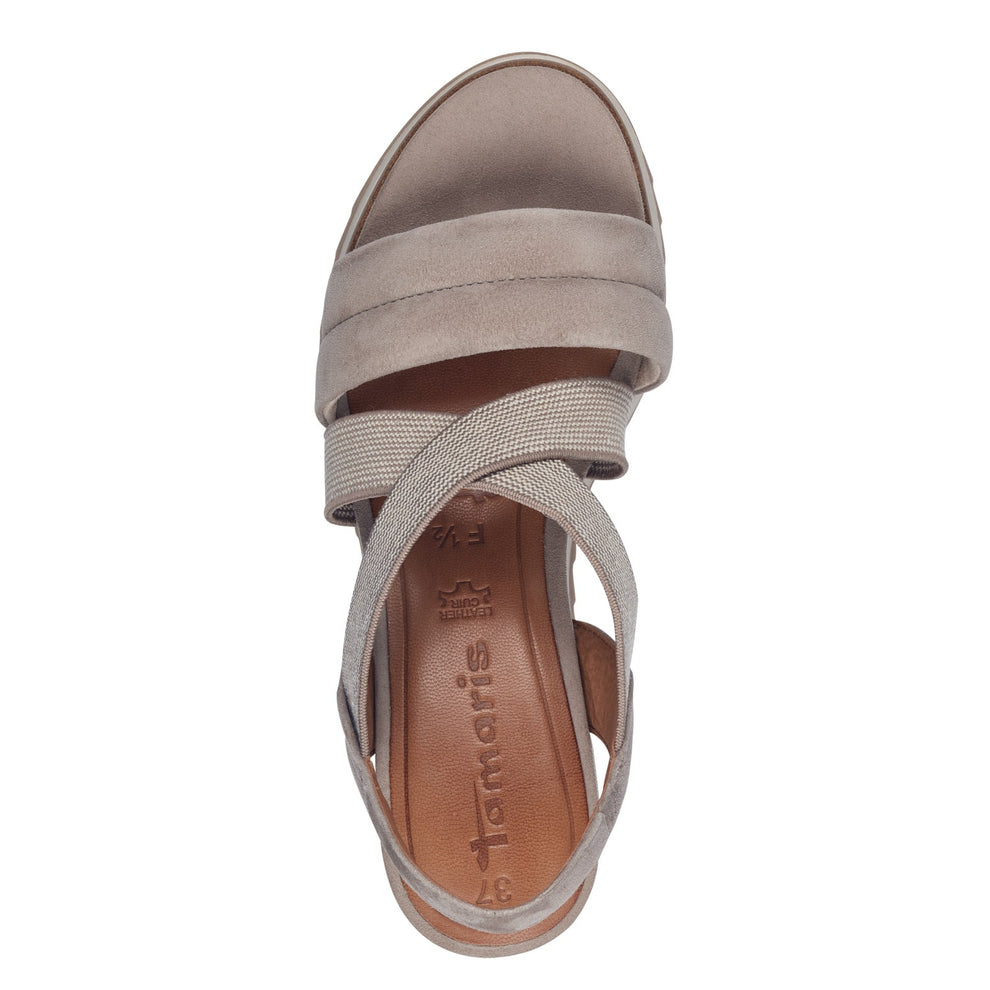 Tamaris W Sandal m Hæl Mud
