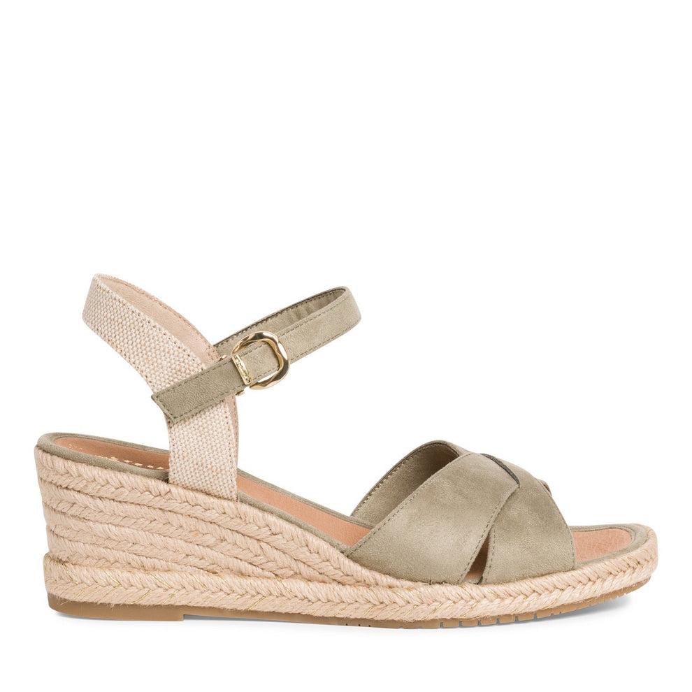 Tamaris W Sandal med Kilehæl Pistacchio