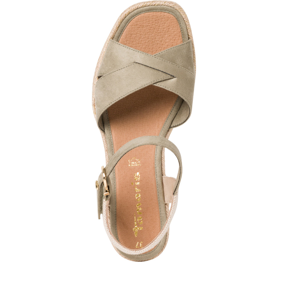 Tamaris W Sandal med Kilehæl Pistacchio
