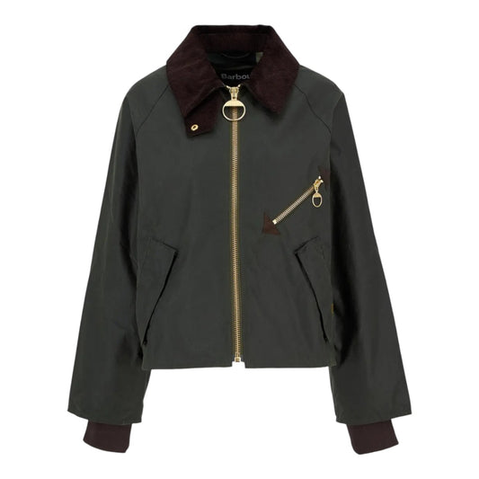 Barbour Arlene Wax Jacket Olive