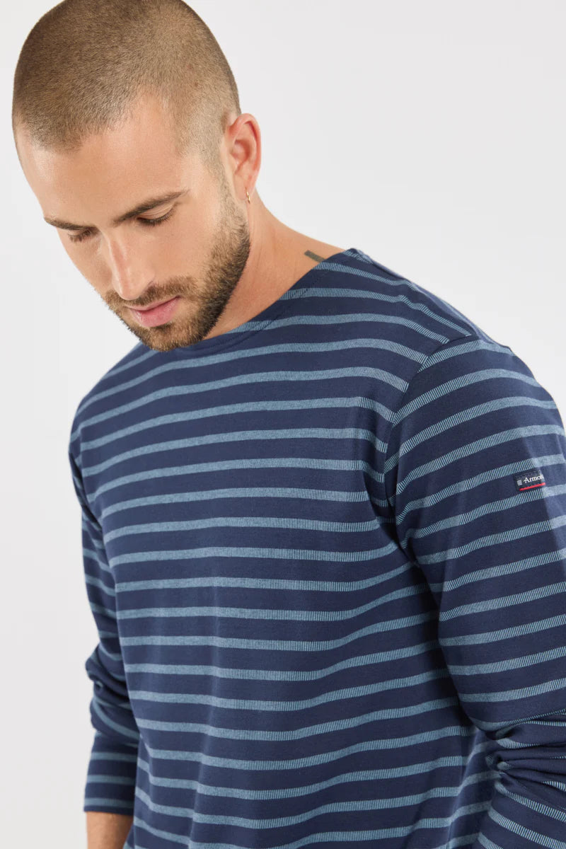 Armor Lux M Mariniere Heritage T-Shirt Marine Deep Bluefin