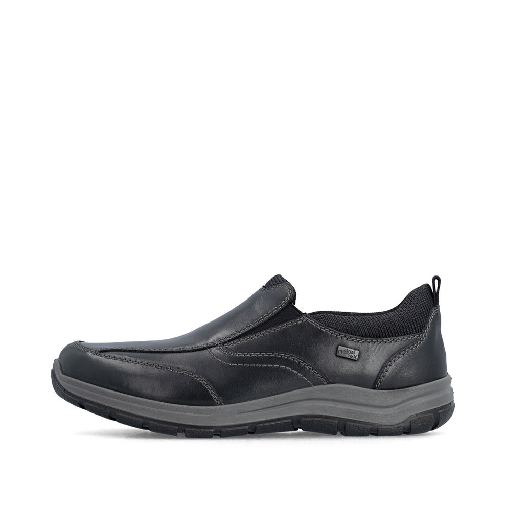 Rieker M Sko Leather Slip-On Black - 03658-00
