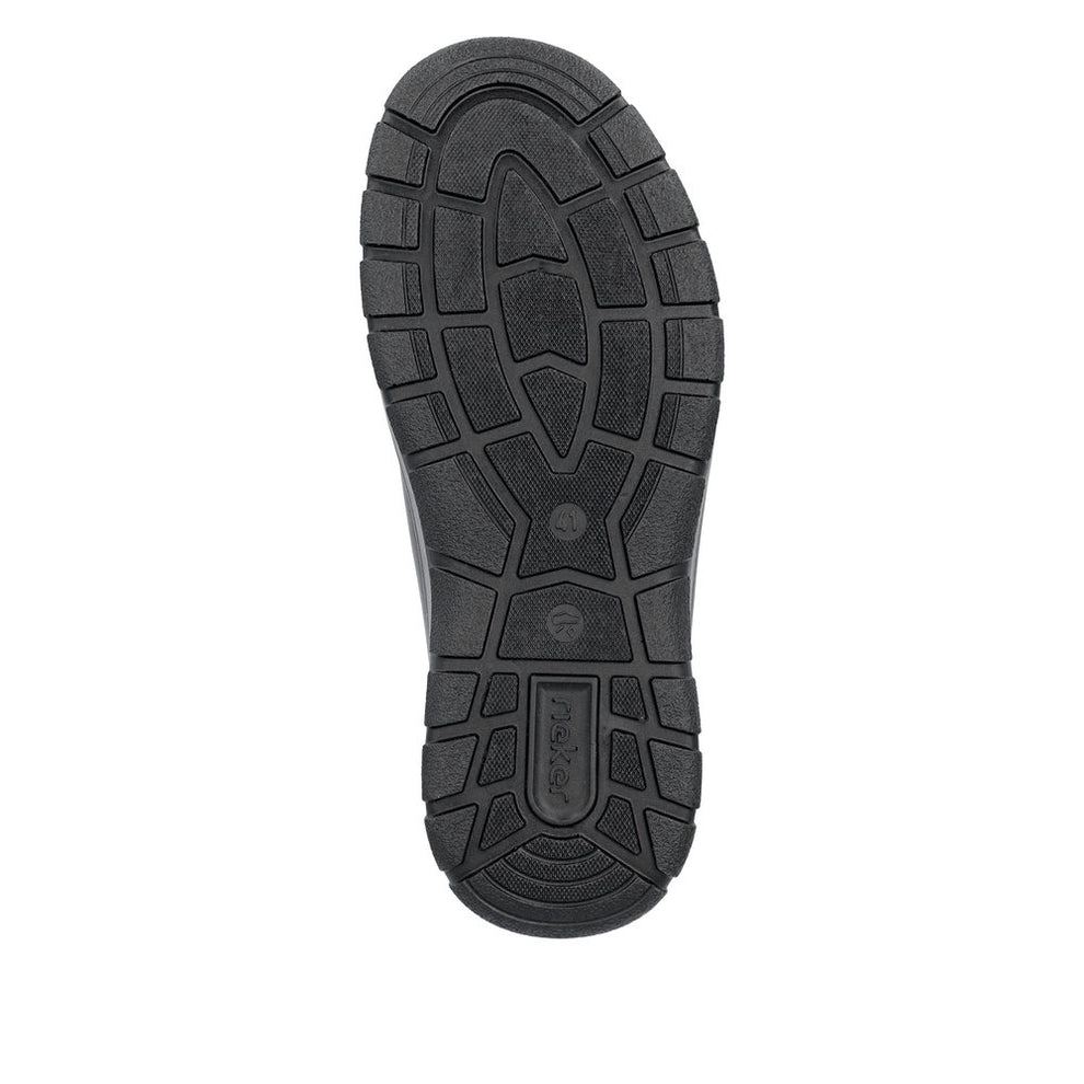 Rieker M Sko Leather Slip-On Black - 03658-00