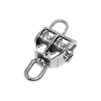 Blok Dobbelt, Rustfri, m/Øje og HSV