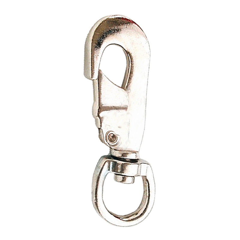Karabinhage rustfri m/svirvel f/hundesele 188-5/8