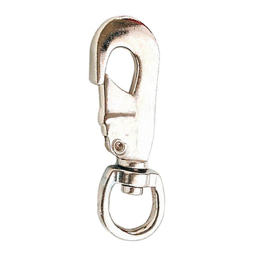 Karabinhage rustfri m/svirvel f/hundesele 188-5/8