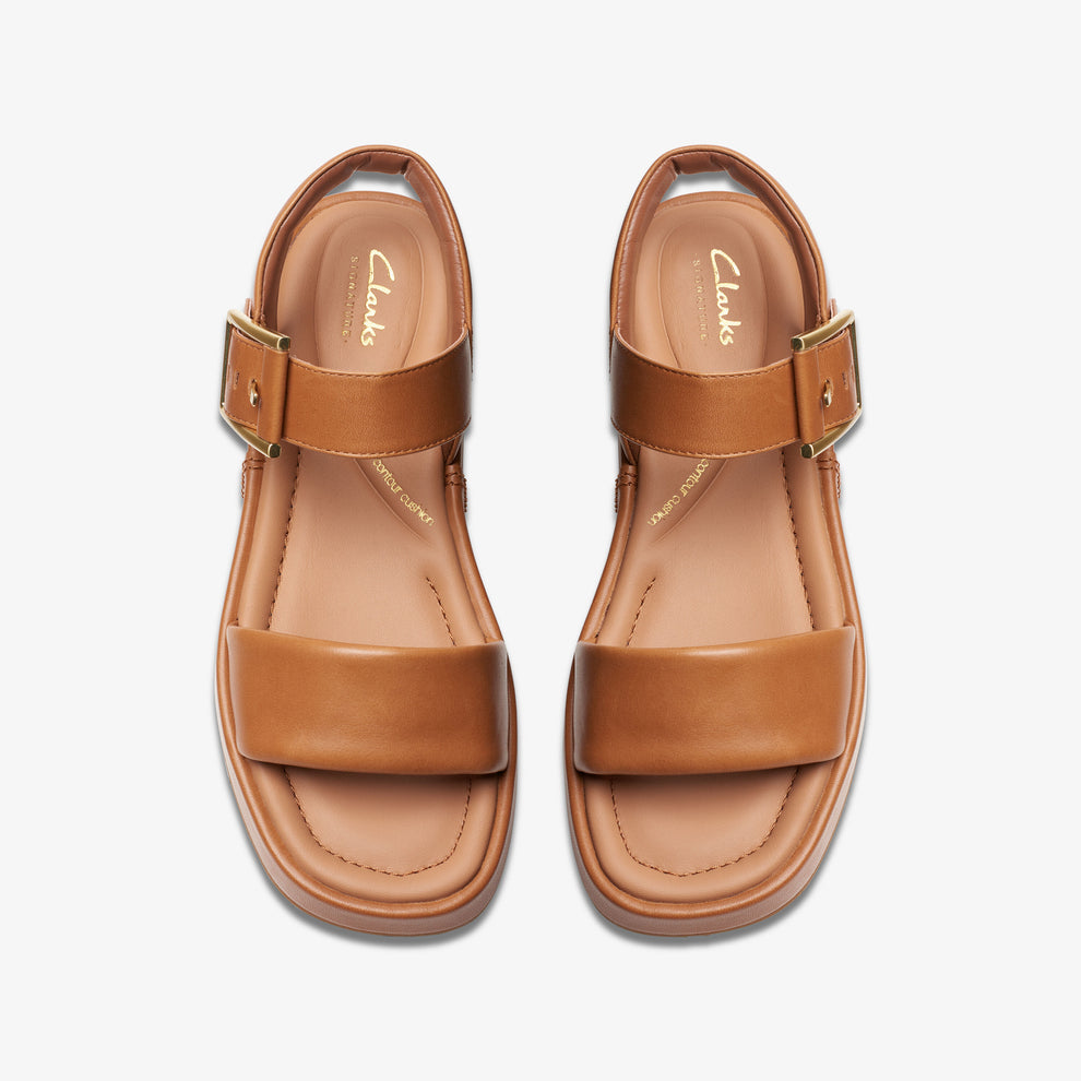 Clarks W Alda Strap D Leather Tan