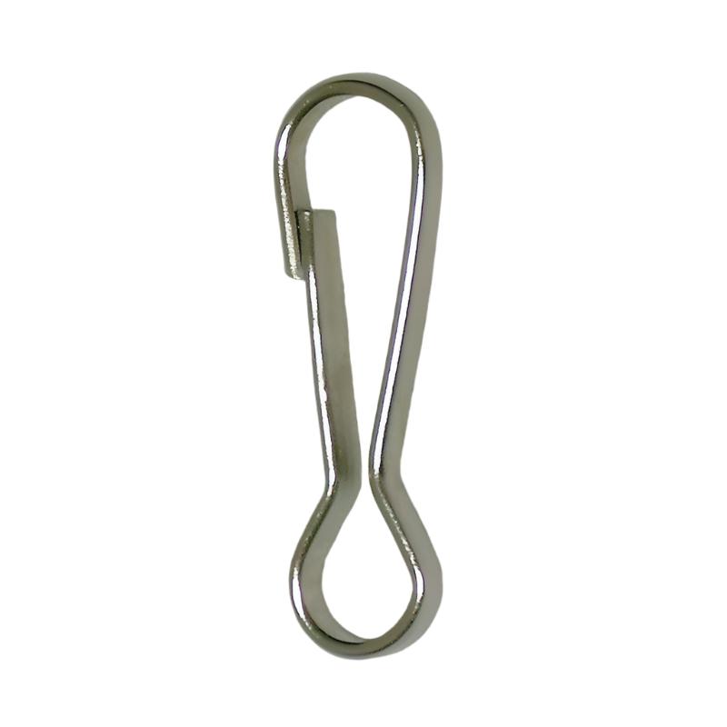 Karabinhage rustfri med fjeder "4293.½-I"