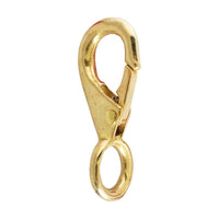 Messing Karabinhager med Fast Øje