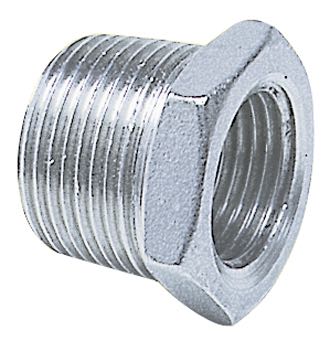 1852 Nippelmuffe udv/indv gevind RF stål, 1 - 3/4"