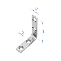 Vinkel rustfri AISI304