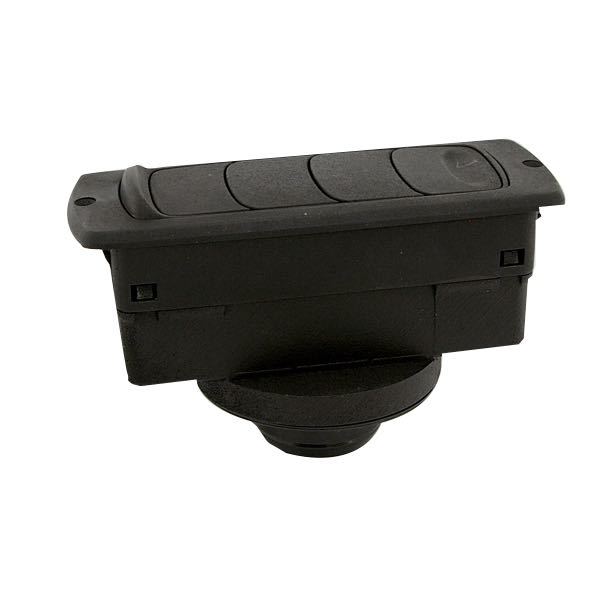 Retangulær dyse med luk 55 mm tilslutning, 45º