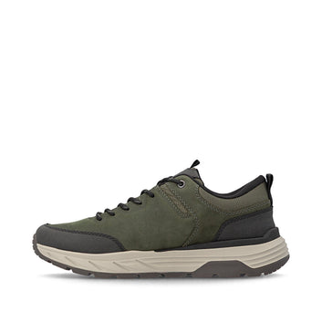 Rieker M Sko Synthetic Lace Shoe Green - 06103-54