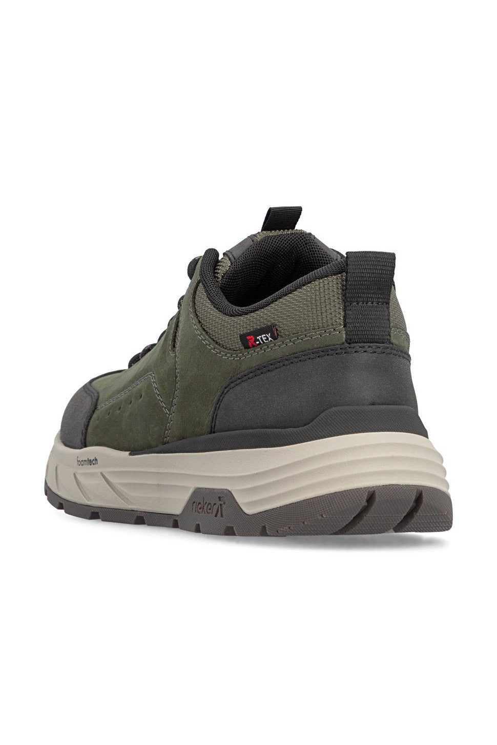 Rieker M Sko Synthetic Lace Shoe Green - 06103-54