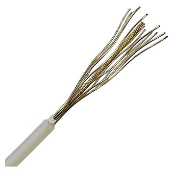 Stålwire galvaniseret 1x19 PVC-forhudet hvid