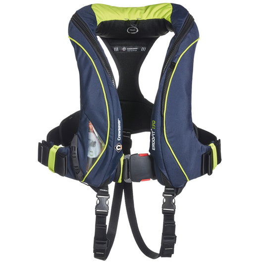 Crewsaver Ergofit+ vest 190N m/D-ring, navy/grøn
