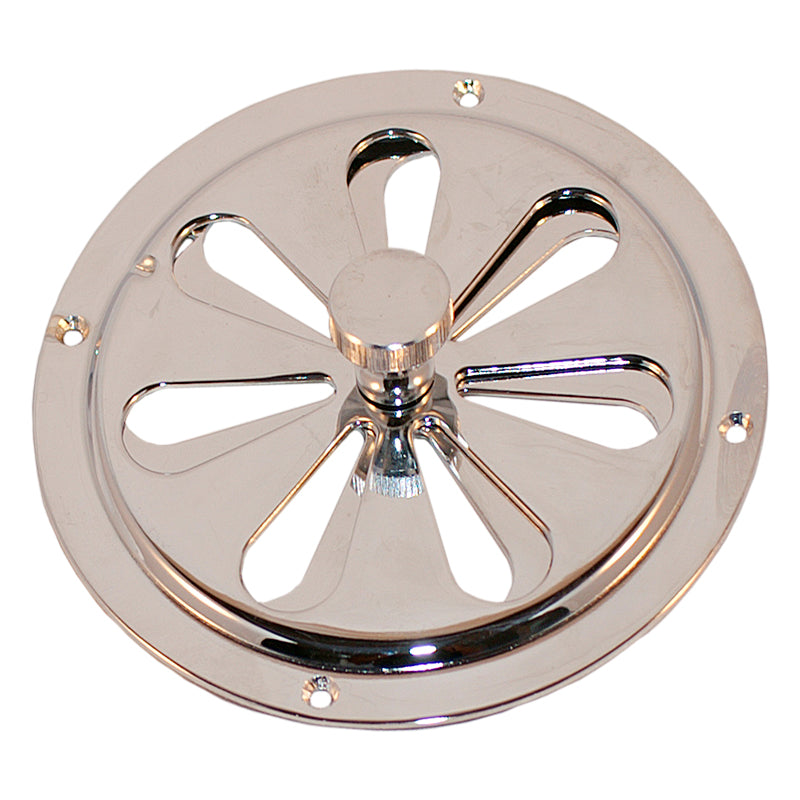 Luftventil rustfri rund